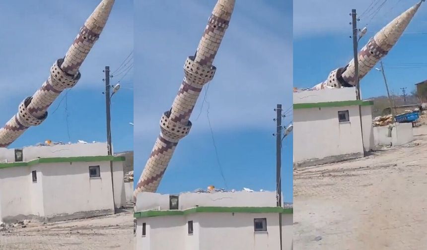 Kahramanmaraş depremi hasar vermişti: O minare artık yok!