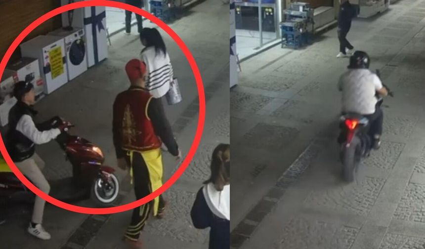 Kahramanmaraş Kapalı Çarşı’da motosiklet dehşeti! Yayaya çarpıp kaçtı