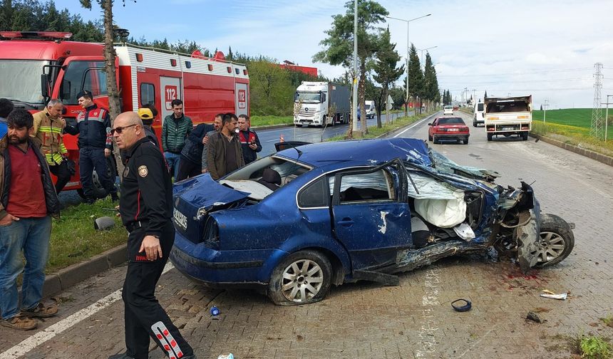 Kahramanmaraş Kavlaklı OSB girişinde trafik kazası: 1 yaralı