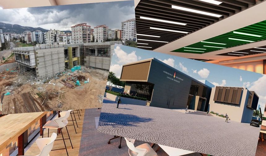 Kahramanmaraş Onikişubat’ta gençlik merkezi yüzde 80 tamamlandı