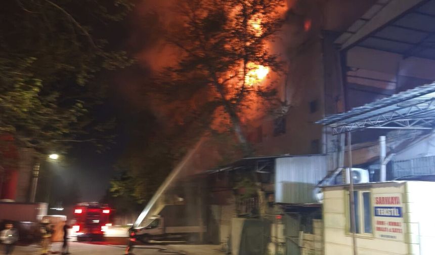 Kahramanmaraş Sanayi Sitesinde Yangın Paniği