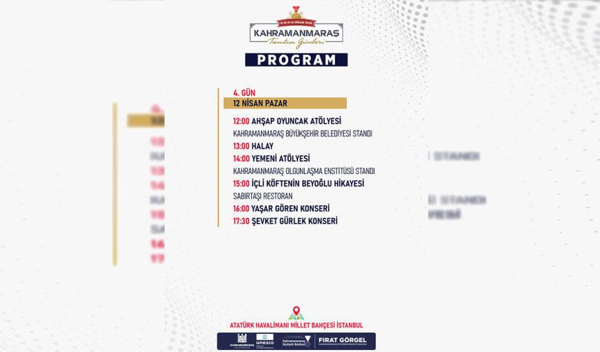 Kahramanmaraş Tanıtım Günleri Finalde Renkli Programlarla Tamamlanacak