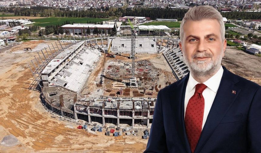Kahramanmaraş'ın  2 milyar TL'lik yeni stadyumu yükseliyor!