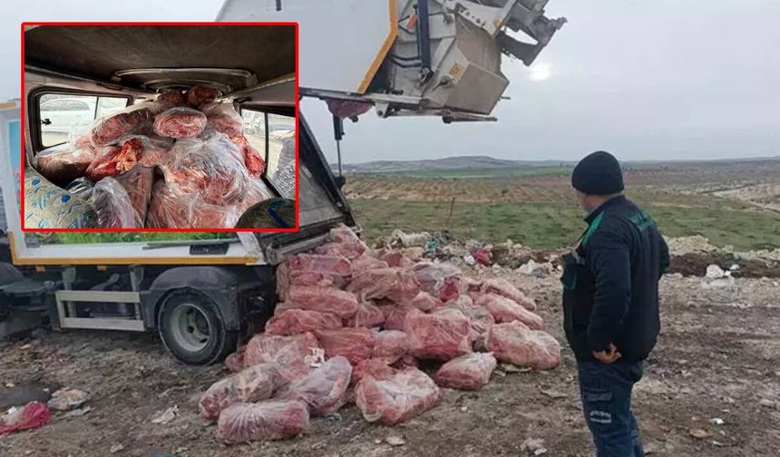 Kahramanmaraş'ın komşu ilinde usulsüz taşınan 1,6 ton sakatat imha edildi