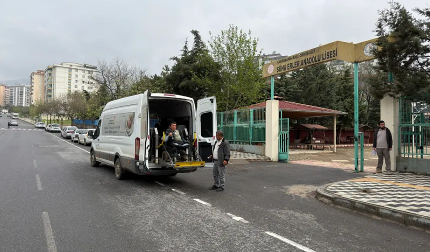 Kahramanmaraş'ta 1.872 aday özel araçlarla EKPSS'ye taşındı