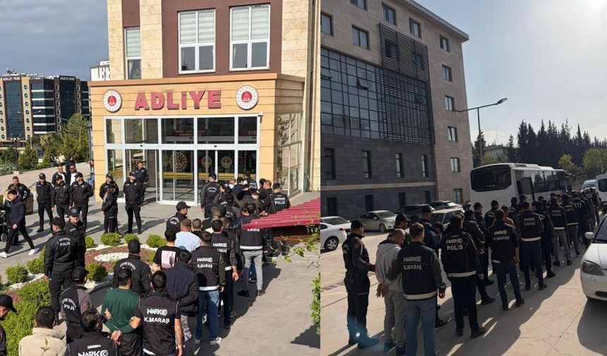 Kahramanmaraş’ta Narkotik Operasyonu: 58 Şüpheli Gözaltına Alındı