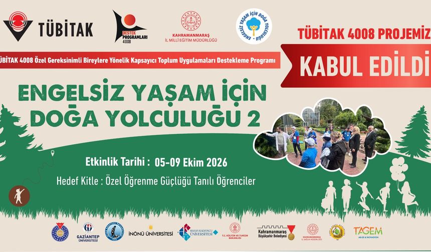 Kahramanmaraş'ta Özel Öğrenciler Doğada Öğrenecek, Gelişecek