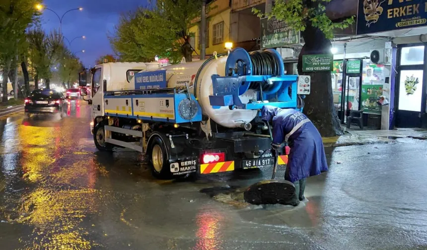 Kahramanmaraş'ta sağanak operasyonu