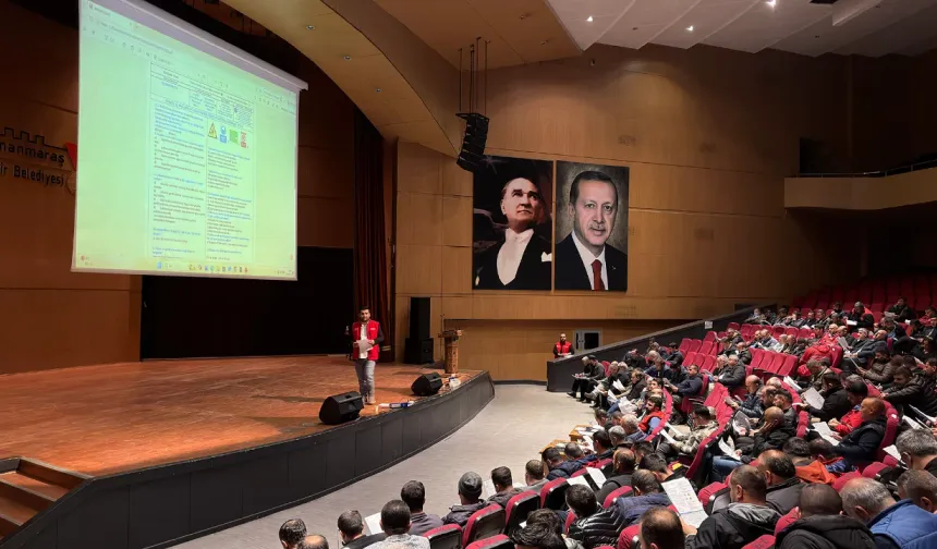 Kahramanmaraş’ta saha personeline iş güvenliği eğitimi verildi