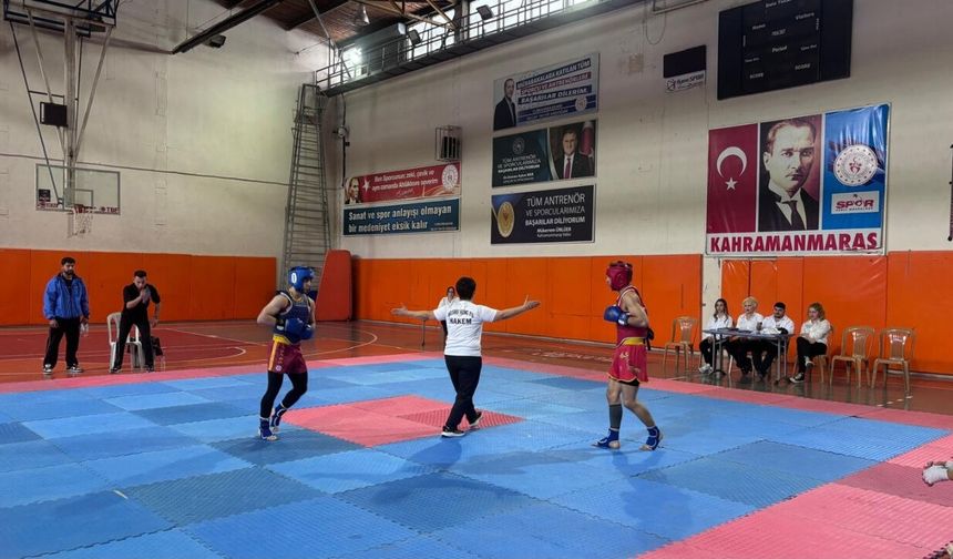 Kahramanmaraş’ta wushu sanda heyecanı! Okul sporları müsabakaları tamamlandı