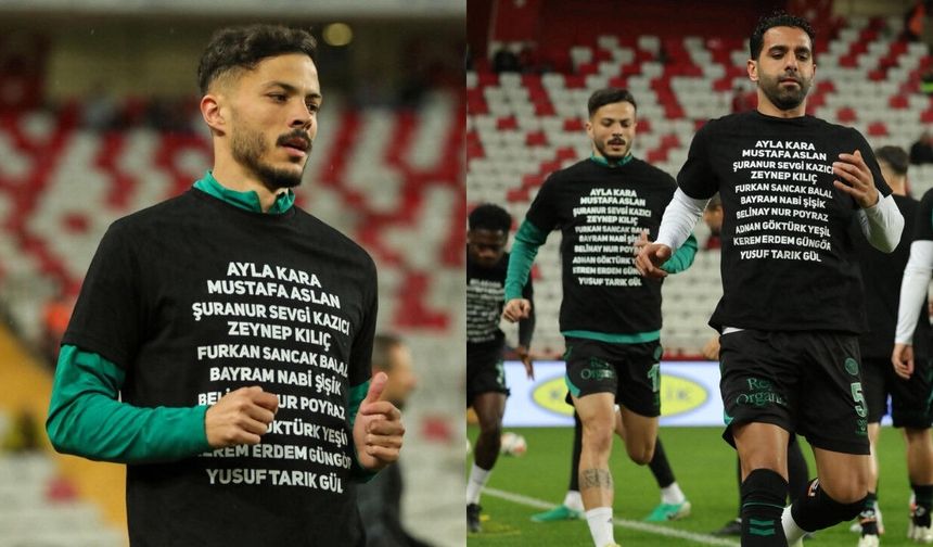 Konyaspor Kahramanmaraş şehitlerini kalbinde taşıdı!