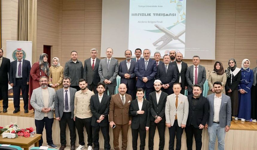 KSÜ’de Hafızlık Yarışması Finali: Akdeniz’in En İyileri Belli Oldu