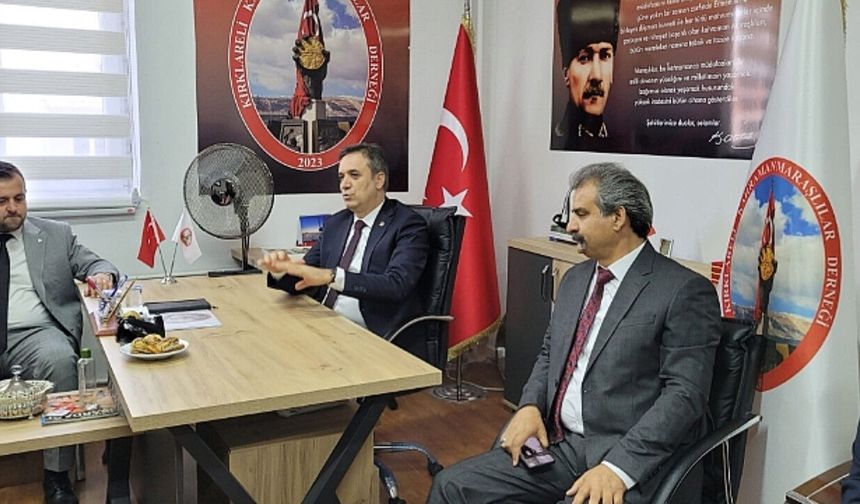 Milletvekili Mevlüt Kurt Kırklareli'nde Kahramanmaraşlılar derneği ziyaretinde!