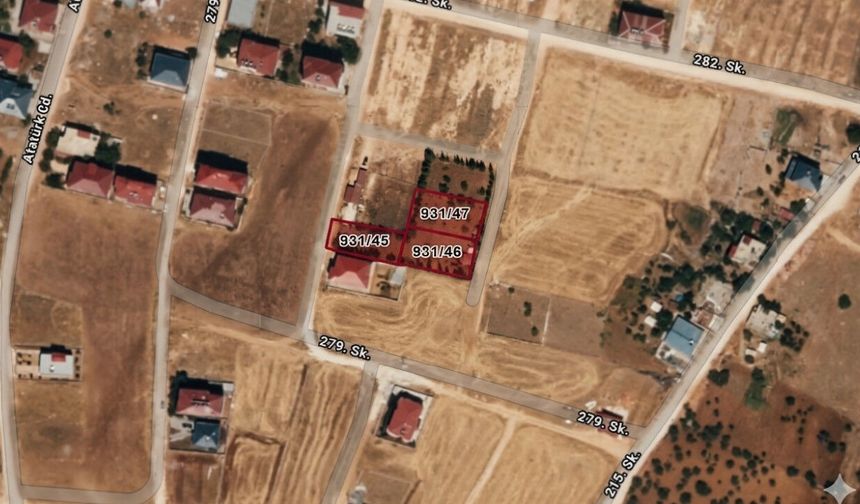 Pazarcık'ta icradan satılık 3 değerli arsa!