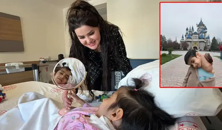 8 yaşındaki Fatma'nın boynundan 3 kiloluk kitle çıkarıldı