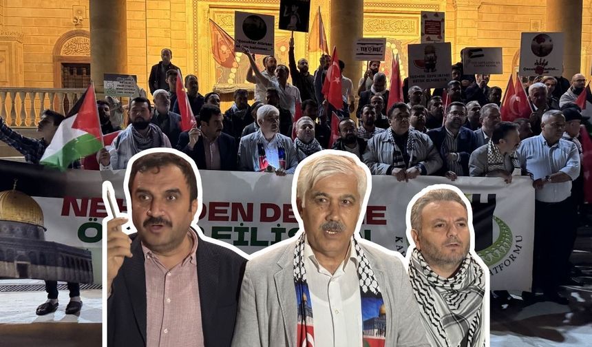 Kahramanmaraş Abdülhamid Han Camisi'nde İsrail protestosu!
