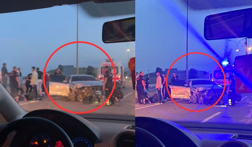 Kahramanmaraş Türkoğlu'nda otomobil takla attı