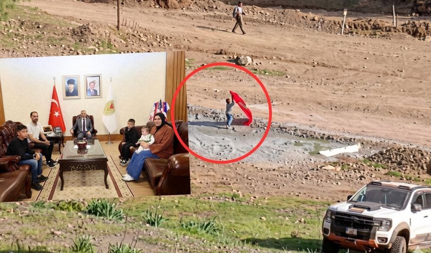 Kahramanmaraşlı Yusuf bayrak için piste koştu! Vali makamında ağırladı