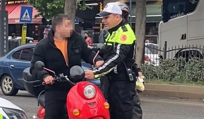Kahramanmaraş'ta 40 bin TL ceza! Motosikleti ikiye katladı