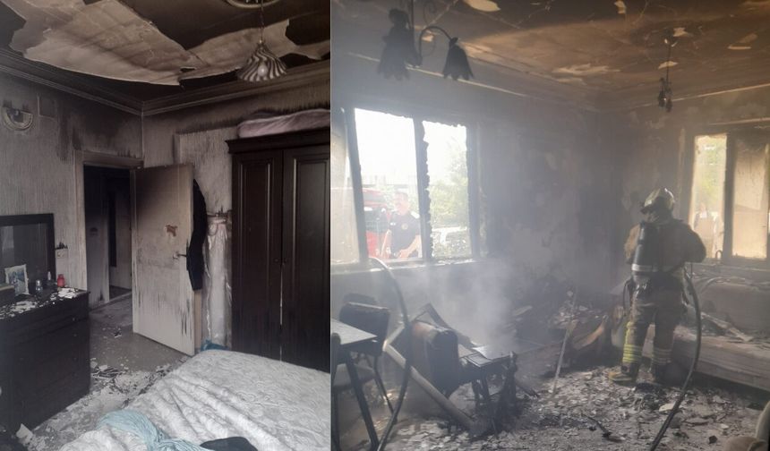 Kahramanmaraş’ta Alevler Evi Yuttu! Tüm Eşyalar Yandı