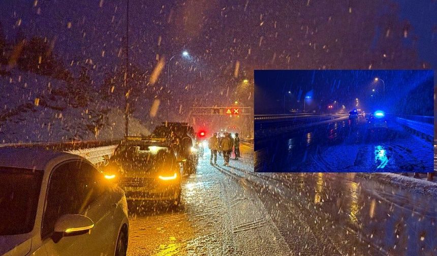 Kahramanmaraş’ta kar sürprizi! Göksun yolunda ulaşım aksadı
