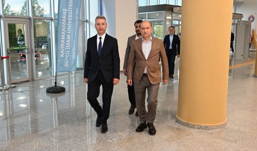 KSÜ'de üst düzey buluşma! Bakanlık heyeti rektörlükte!