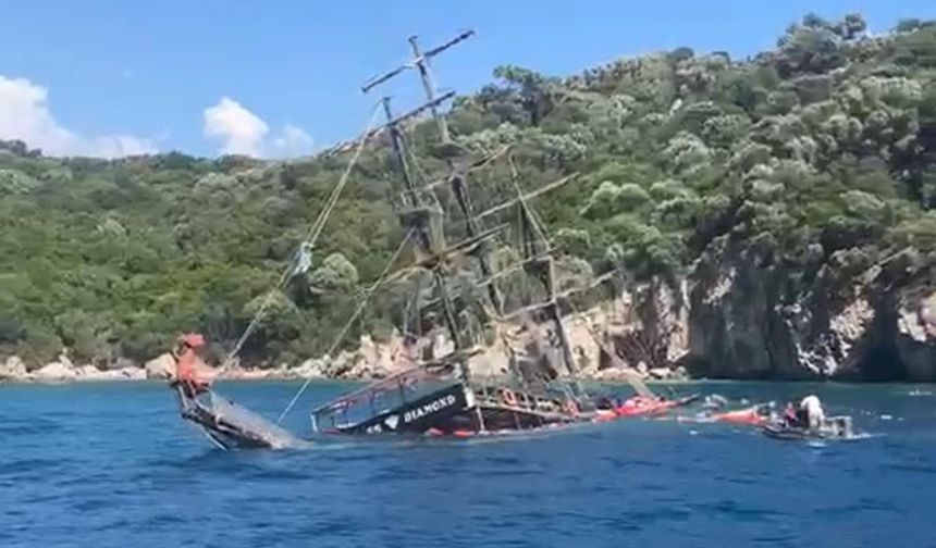 Marmaris açıklarında facianın eşiğinden dönüldü: 110 yolcu kurtarıldı