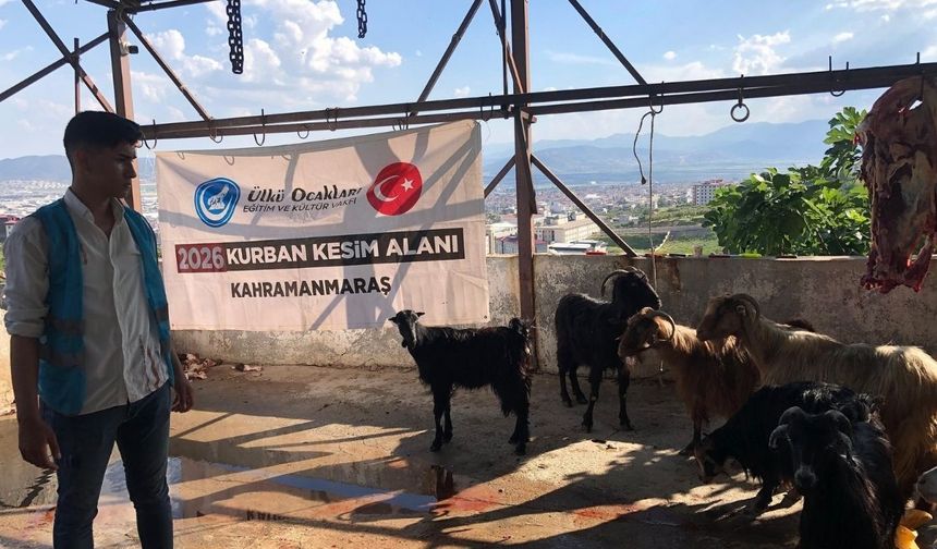 Ülkü Ocakları Kahramanmaraş'ta kurban dağıttı