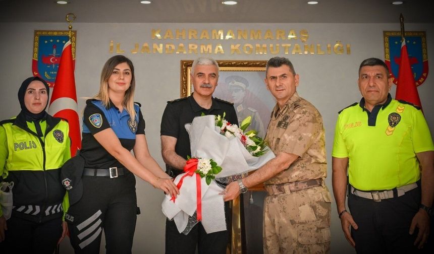 Kahramanmaraş Emniyeti'nden Jandarma'ya 187. yıl ziyareti