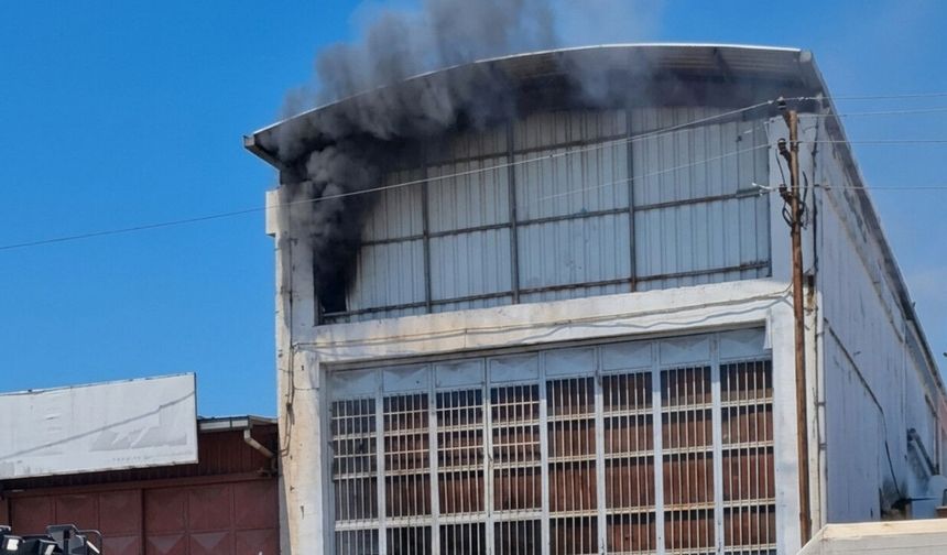 Kahramanmaraş sanayisinde iş yeri yangını