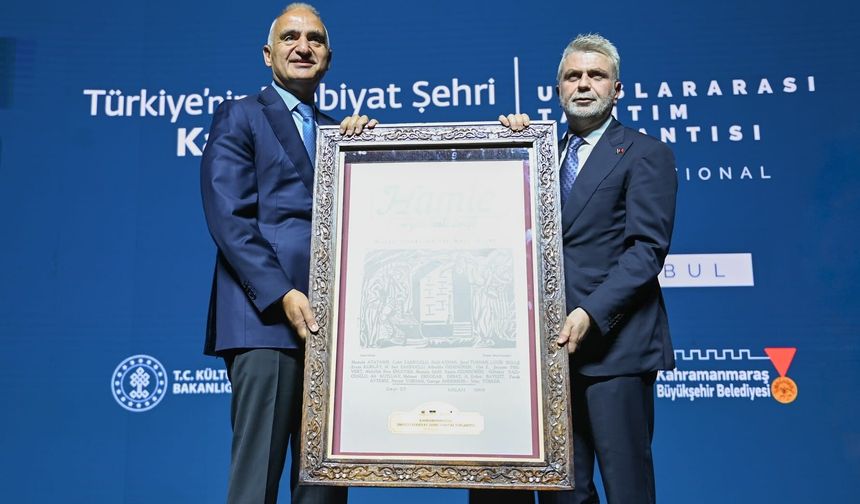 Kahramanmaraş UNESCO'nun ‘Edebiyat Şehri' oldu
