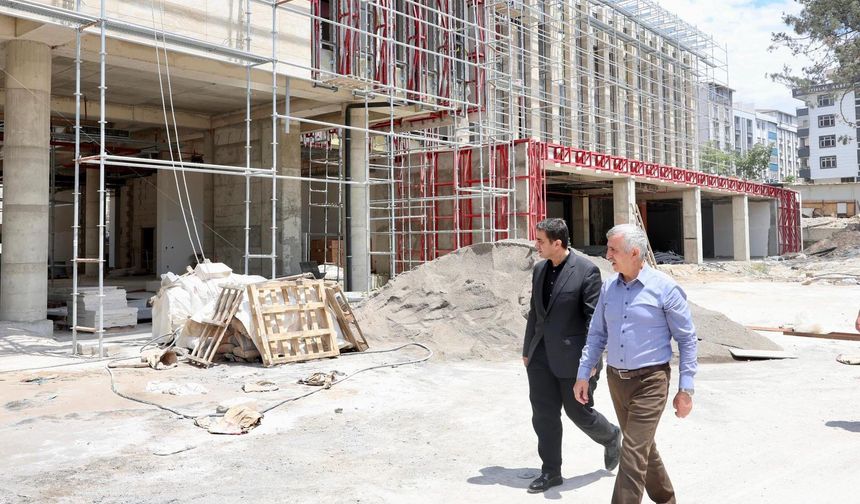 Kahramanmaraş Valiliği yeni hizmet binası inşaatında son durum