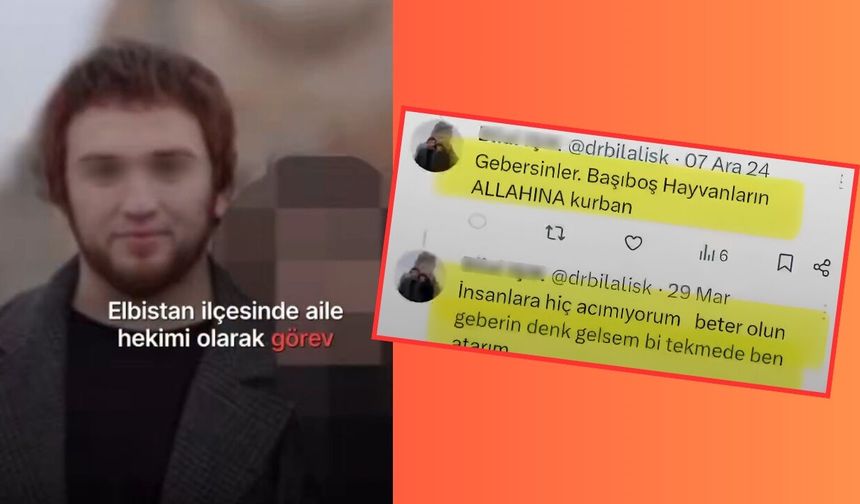 Kahramanmaraş'ta hekimin "Gebersinler" paylaşımı infial oldu