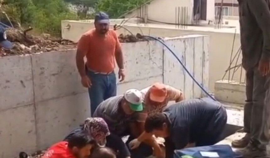 Kahramanmaraş'ta inşaattan düşen işçi ağır yaralandı