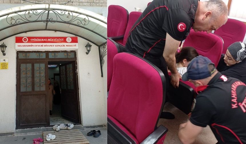 Kahramanmaraş’ta koltuğa sıkışan çocuk kurtarıldı