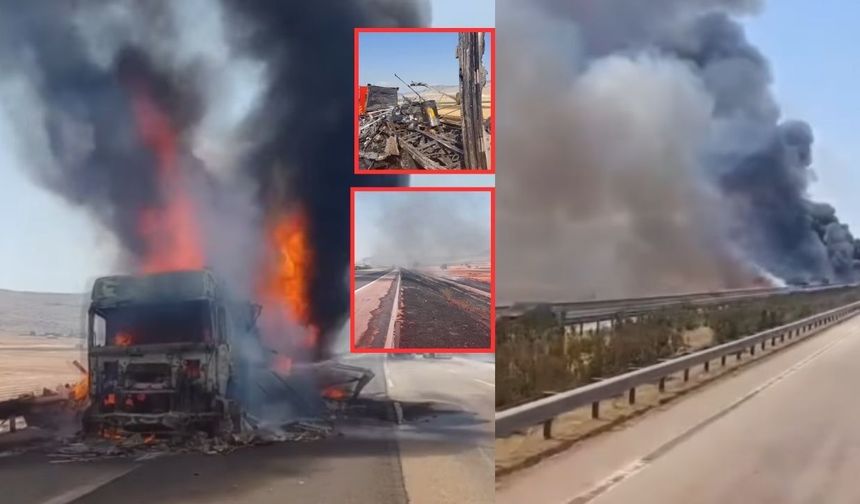 Kahramanmaraş’ta Tır ve Anız Alevlere Teslim Oldu