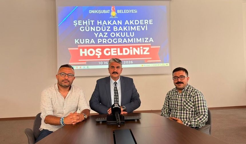 Onikişubat’ta miniklerin yaz tatili heyecanı! Kura çekimi tamamlandı