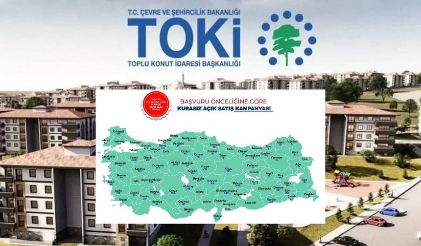 TOKİ’nin 64 ilde 20 bin konut satışında Kahramanmaraş 4.sırada