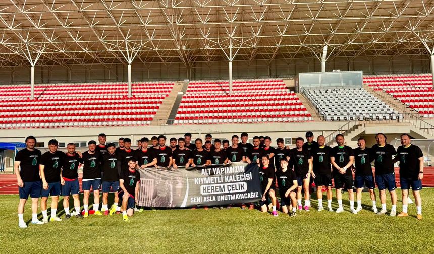 Kahramanmaraş İstiklalspor’dan Kerem Çelik’e duygu dolu vefa