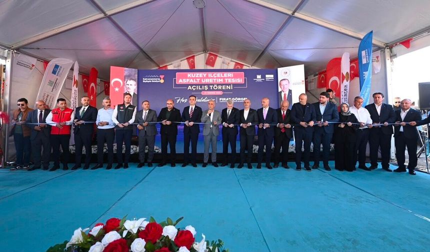 Kahramanmaraş Afşin'e 800 milyonluk Asfalt Üretim Tesisi düzenlenen törenle hizmete açıldı