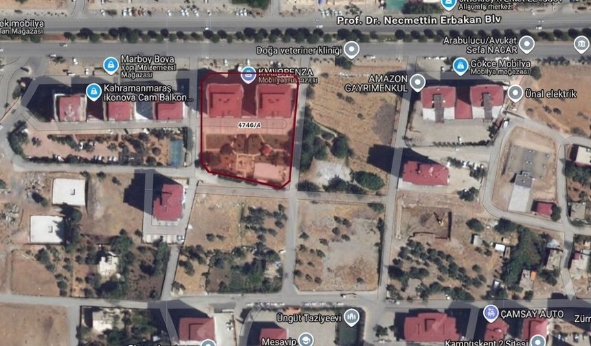 Kahramanmaraş Onikişubat'ta 5+1 daire icradan 5 milyon 426 bin TL'ye satışa çıkarıldı