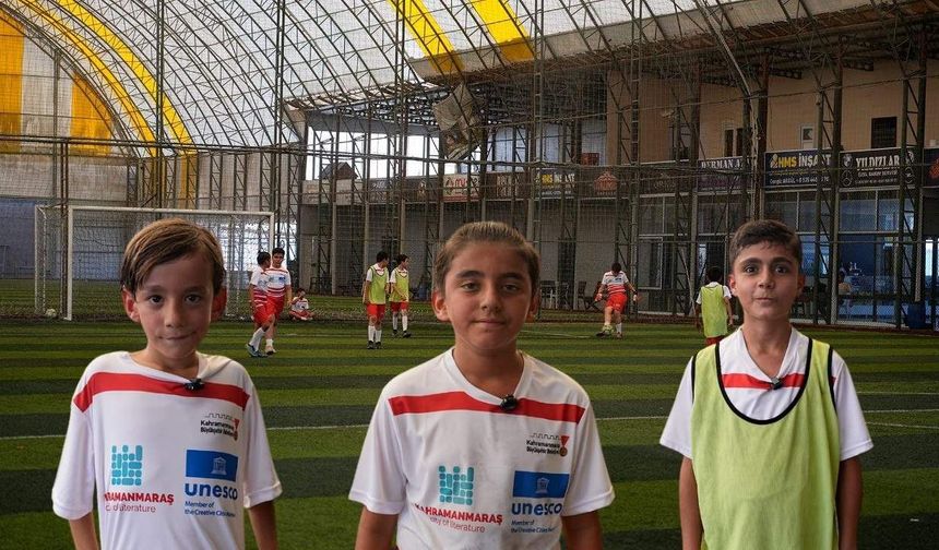 Kahramanmaraşlı çocukların futbol hayali Başkan Görgel ile gerçek oldu
