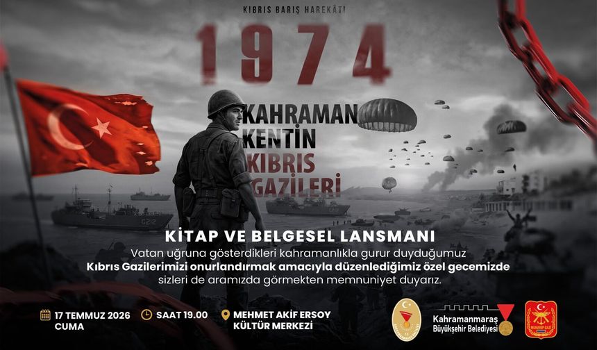 Kahramanmaraşlı Kıbrıs Gazilerinin Hatıraları Kitap ve Belgesel Oldu! Türkiye'de Bir İlk