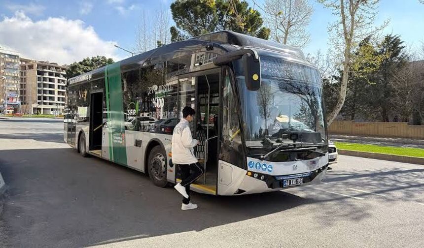 Kahramanmaraş'ta 15 Temmuz'da toplu ulaşım ücretsiz olacak