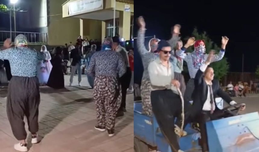 Kahramanmaraş'ta Kadın Kılığına Giren Erkekler Düğünü Bastı
