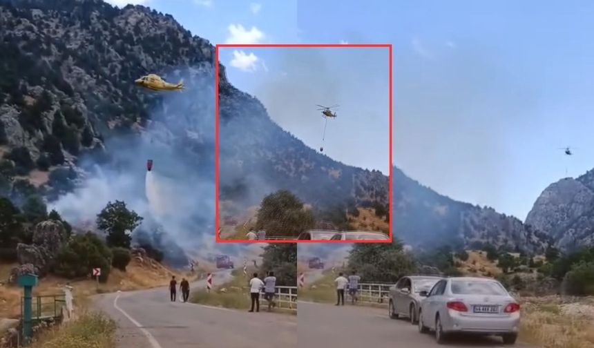 Kahramanmaraş'ta Korkutan Yangın! Ekipler Alevleri Kontrol Altına Almaya Çalışıyor