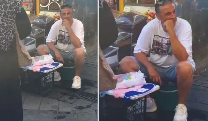 Kahramanmaraş'ta Sahne Alacak Ünlü Sanatçı Banyo Lifi Satarken Görüntülendi