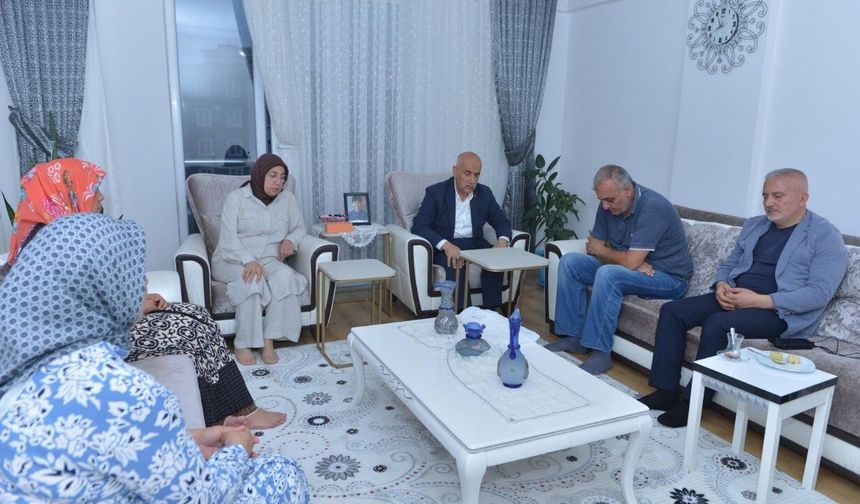 Milletvekili Vahit Kirişci’den şehit öğrencinin ailesine anlamlı ziyaret