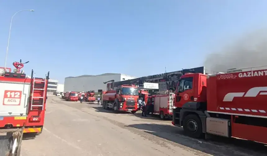 Kahramanmaraş'ın komşu ilinde elyaf fabrikasında yangın