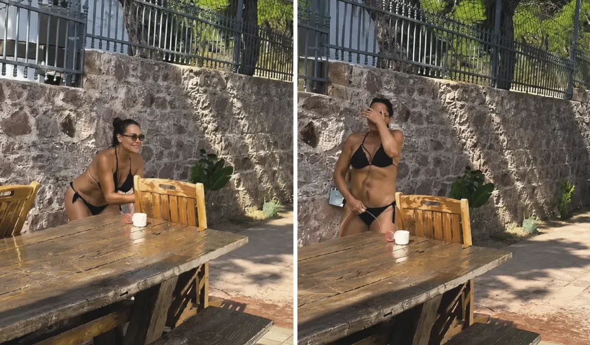 Hülya Avşar 14 yıllık yardımcısıyla su savaşı yaptı